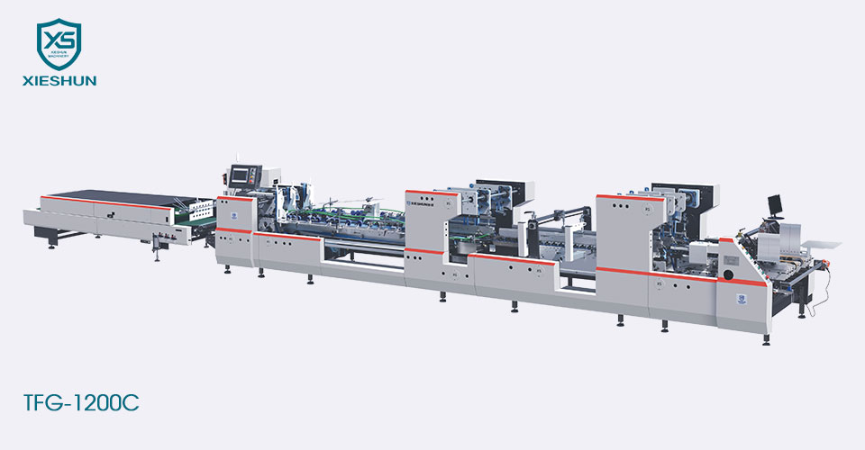 4/6 ထောင့် မြန်နှုန်းမြင့် Folder Gluer စက်