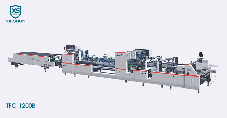 Crash Lock မြန်နှုန်းမြင့် Folder Gluer စက်